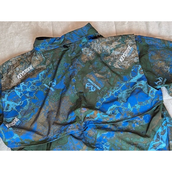 Keystone Light Realtree G&G Outfitters  Vented Fishing Button up Shirt Men's  L - Picture 5 of 10